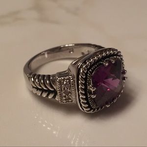 Lia Sophia Purple CZ Ring